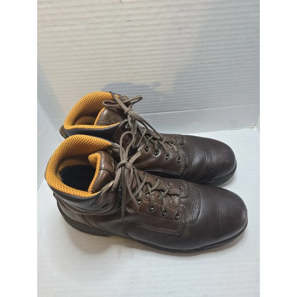Timberland‎ 50508 Pro Powerfit Brown Men's US15W Leather Safety Toe Work Shoes
